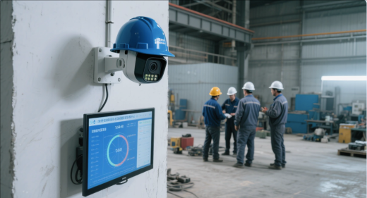 利用已裝攝像頭識別是否佩戴安全帽AI邊緣計(jì)算盒子