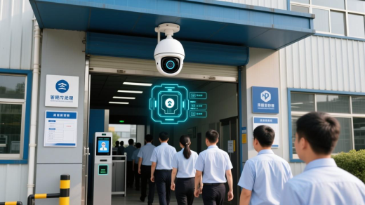 工廠人臉識別無感考勤系統(tǒng)解決方案